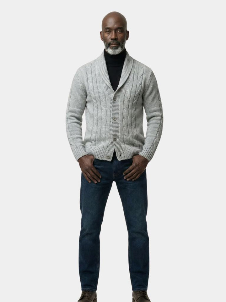 Cárdigan Elegante de Punto para Hombre