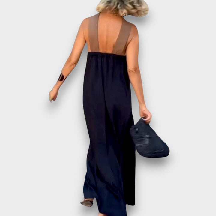 Iva - Vestido maxi con tirantes cruzados