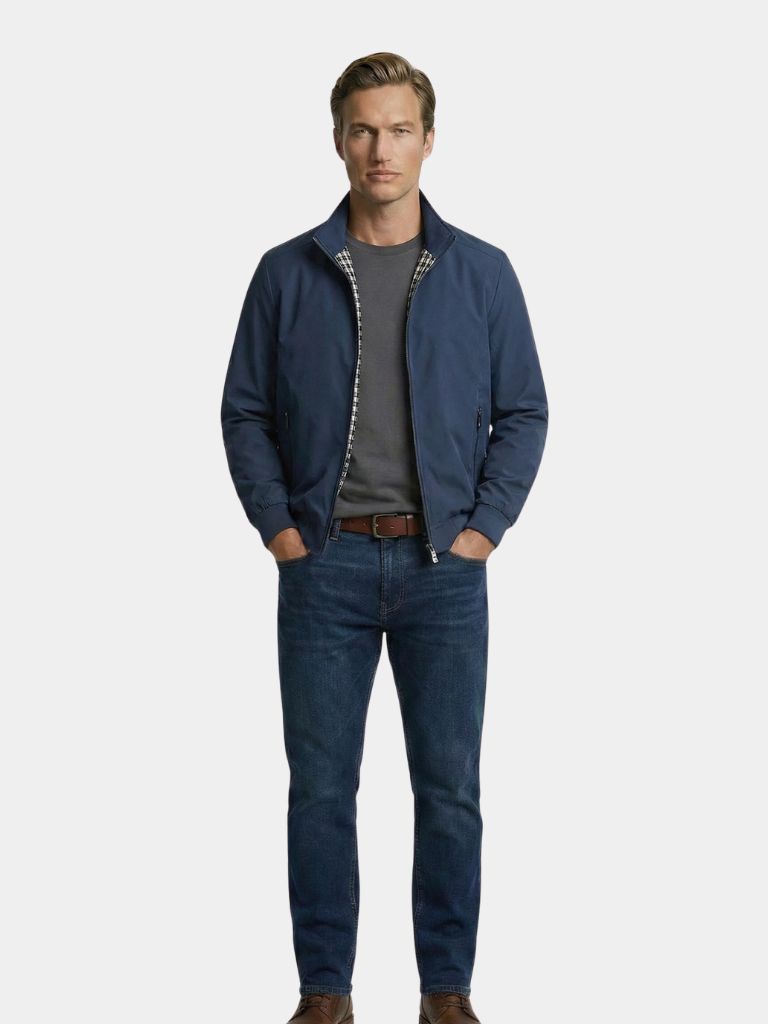 Chaqueta Bomber Casual Unicolor