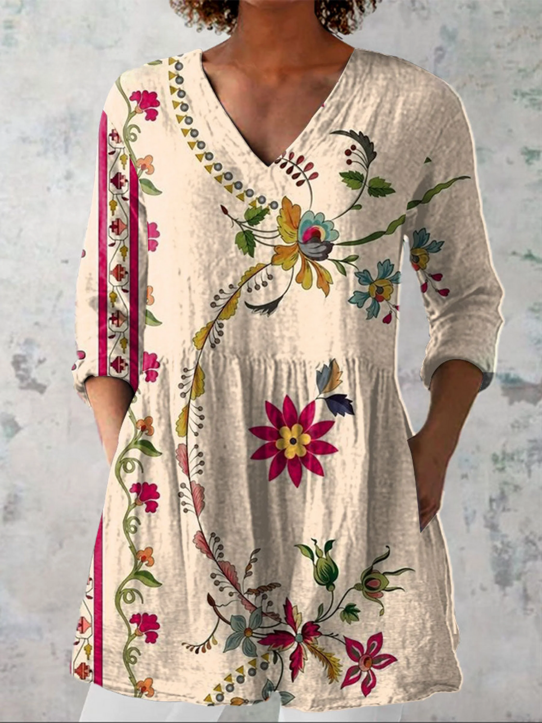 Clara | Blusa Larga con Escote en V €49,95