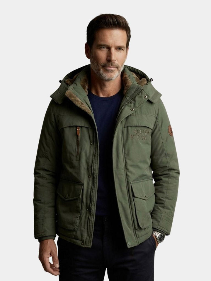 Chaqueta Militar con Capucha