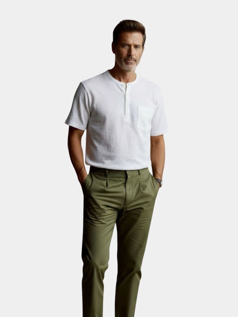 Camiseta de Lino Blanca Wellspring