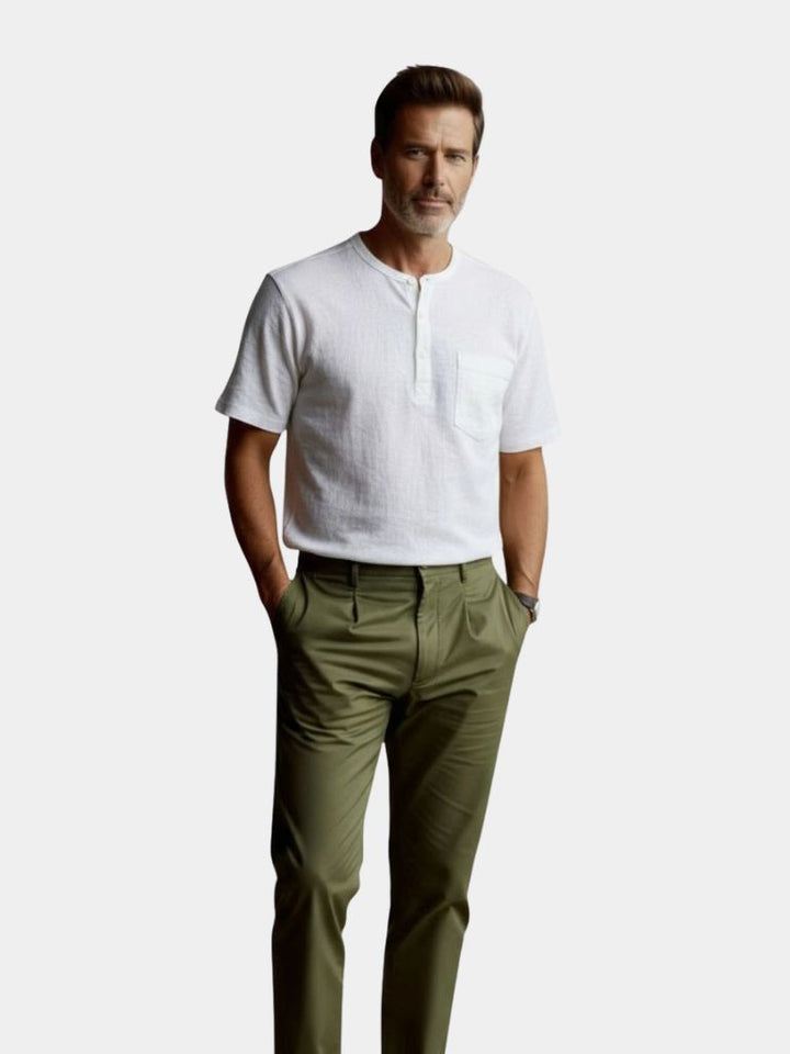 Camiseta de Lino Blanca Wellspring