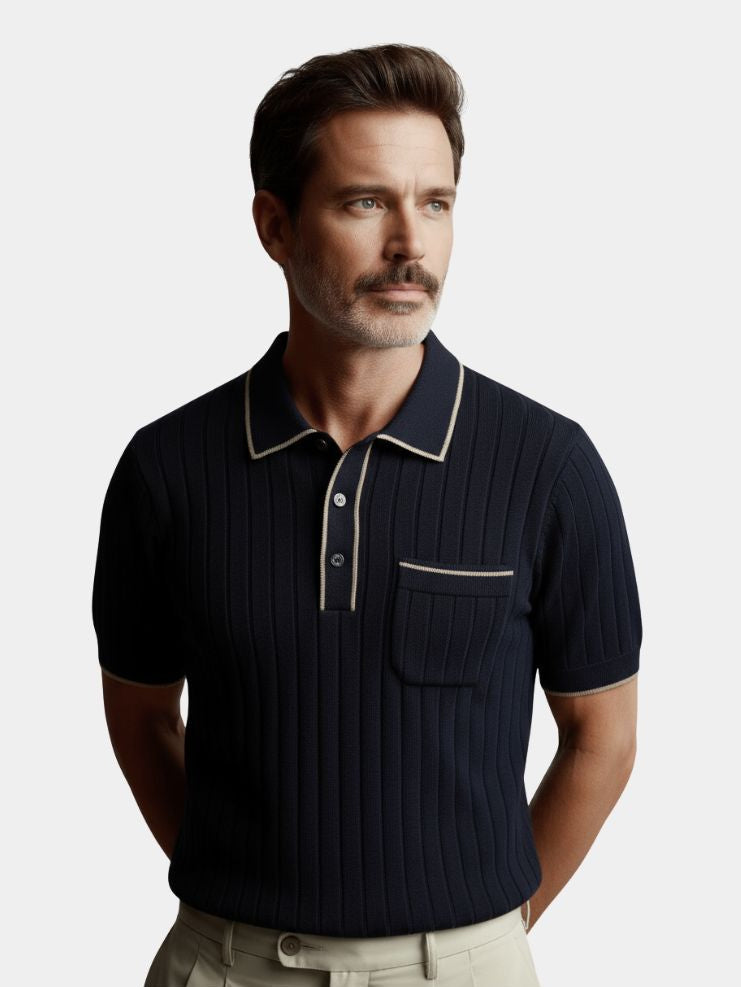 Old Money Knit Polo Shirt