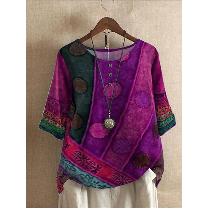 Valerie - Top boho colorido