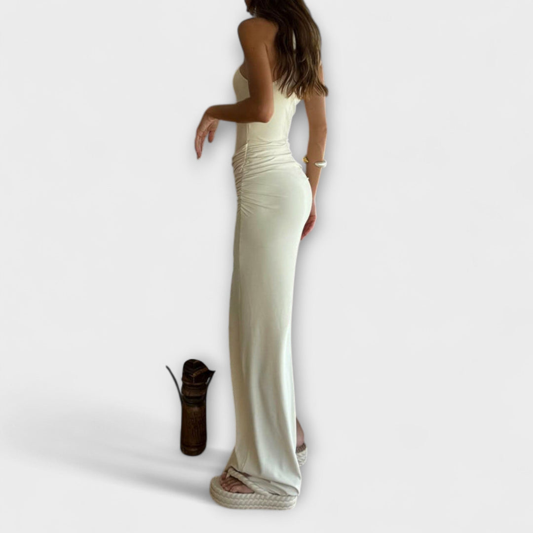 Minna - Vestido sin mangas seductor con corte