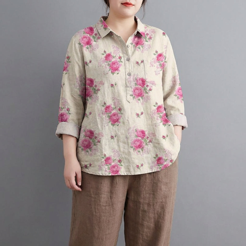 Claire™ | Blusa de lino elegante de verano