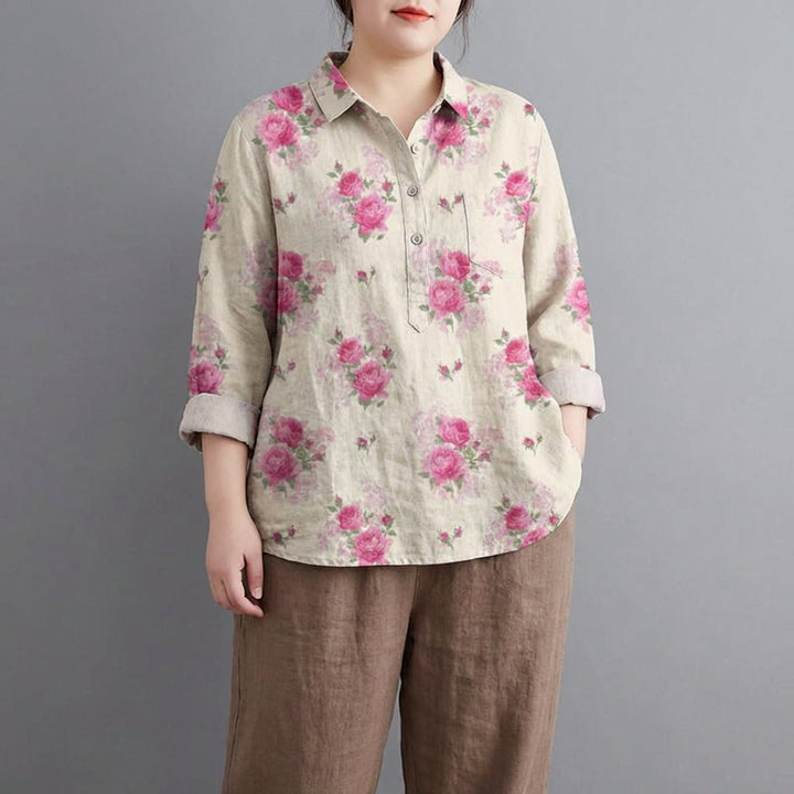 Claire™ | Blusa de lino elegante de verano