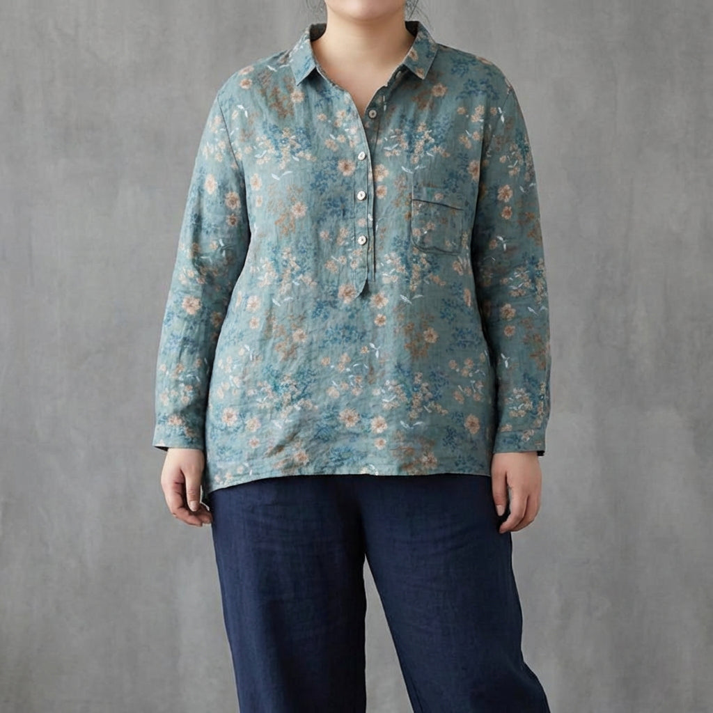 Claire™ | Blusa de lino elegante de verano