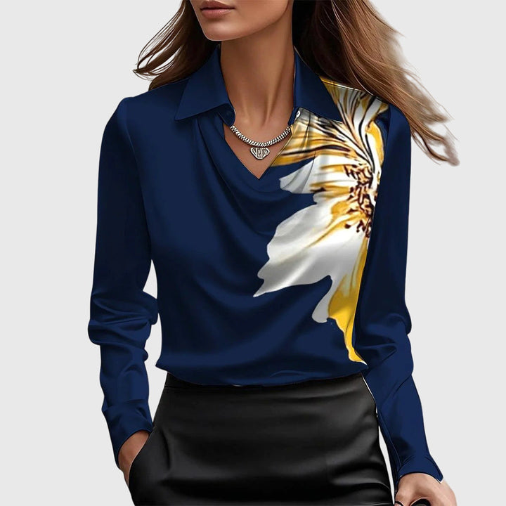 Aisha™ | Blusa brillante fluida