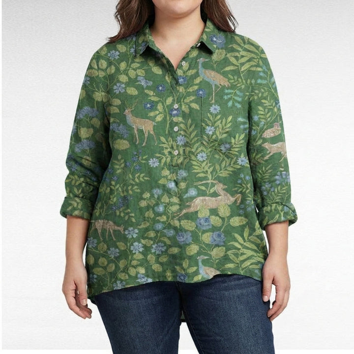 Claire™ | Blusa de lino elegante de verano