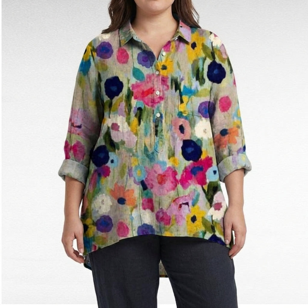 Claire™ | Blusa de lino elegante de verano