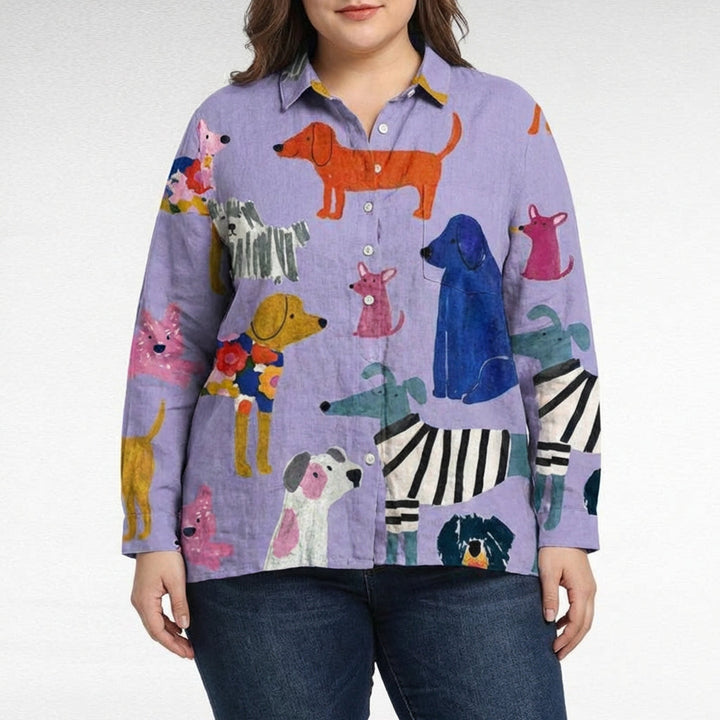 Blusa de verano elegante en lino