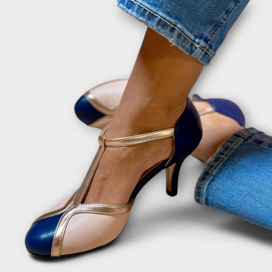 Magdaléna Sofisticada Zapatos T-Strap Vintage Clásicos