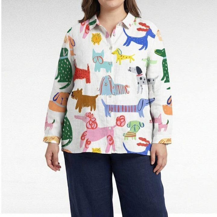 Blusa de verano elegante en lino
