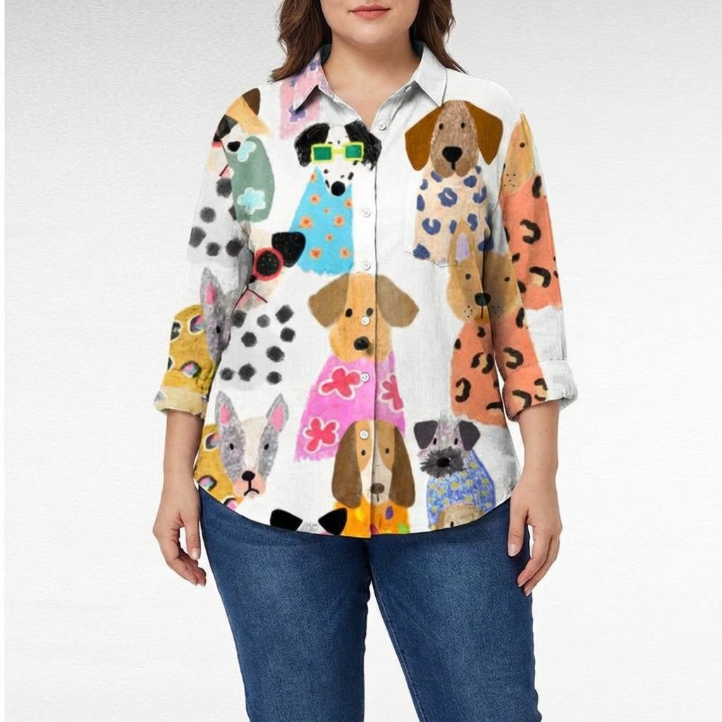 Blusa de verano elegante en lino