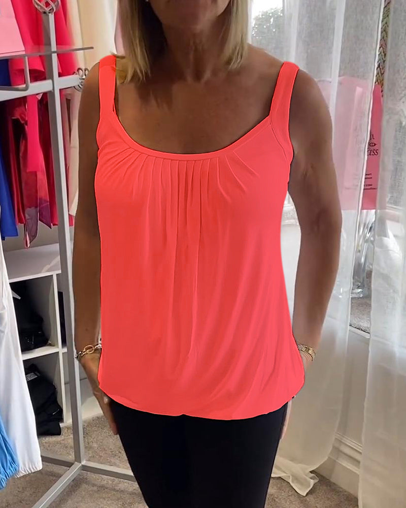 Robin™ | Top de verano sin mangas con cuello redondo