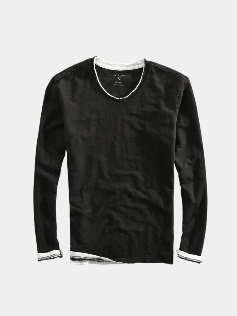 Camisa de Manga Larga Moderno Mariner