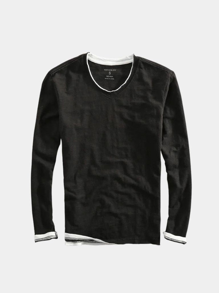 Camisa de Manga Larga Moderno Mariner
