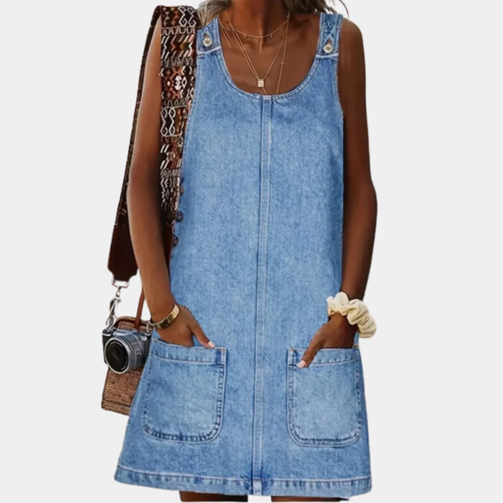 Saylor™ | Vestido casual de mezclilla