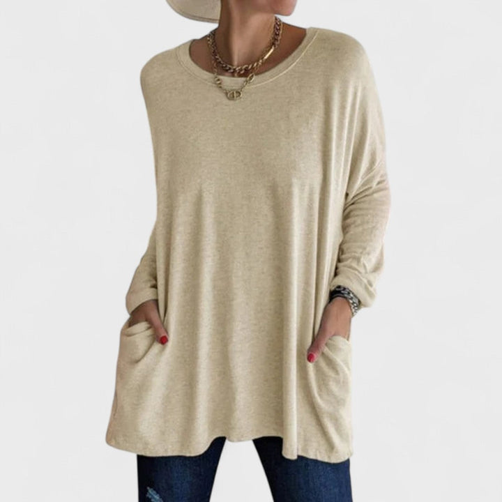 Moira – Top suelto con mangas largas
