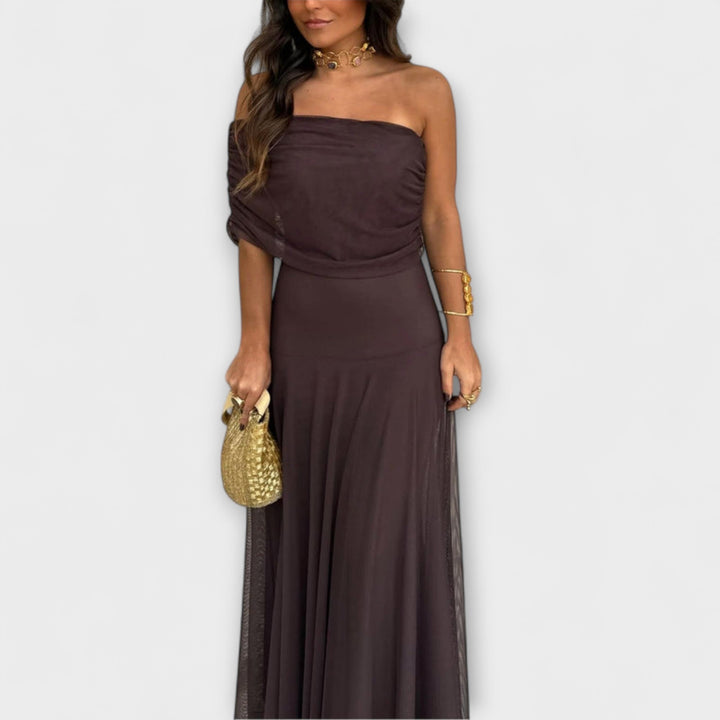 Louka - Toledo Maxi vestido de un hombro