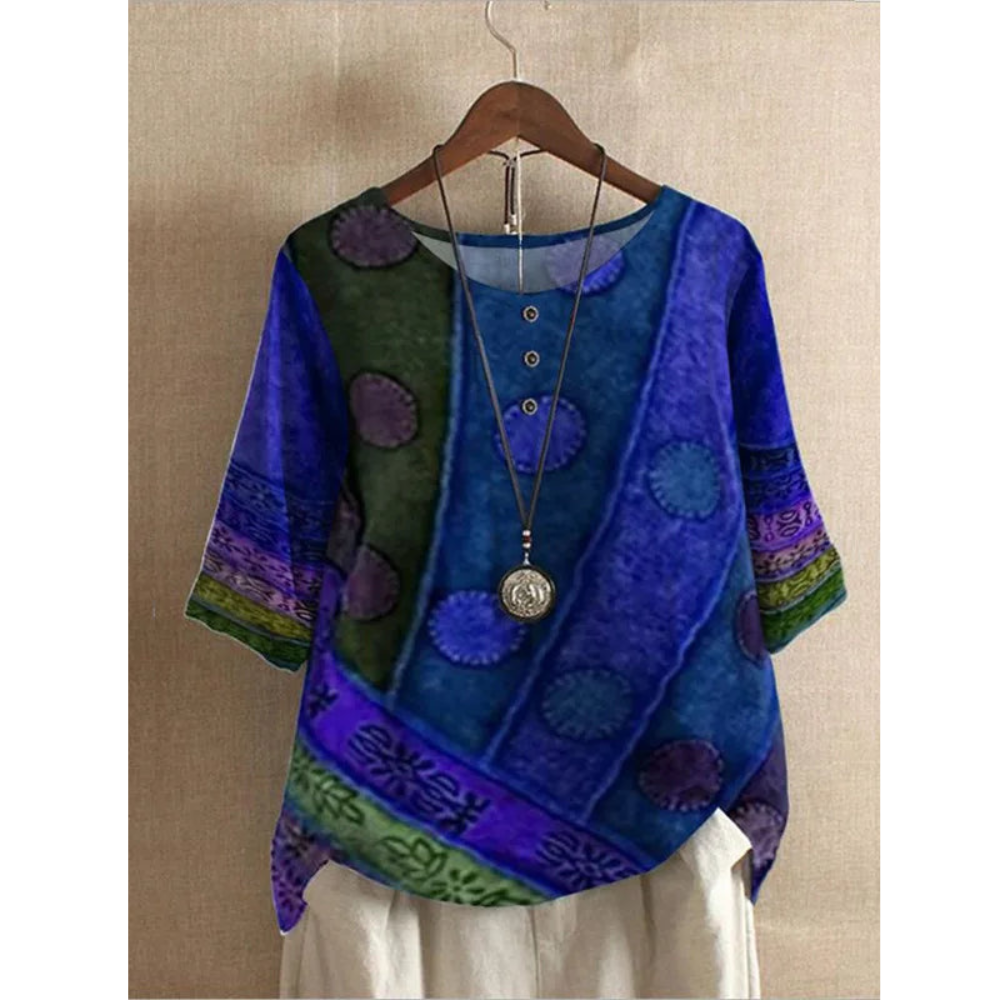 Valerie - Top boho colorido
