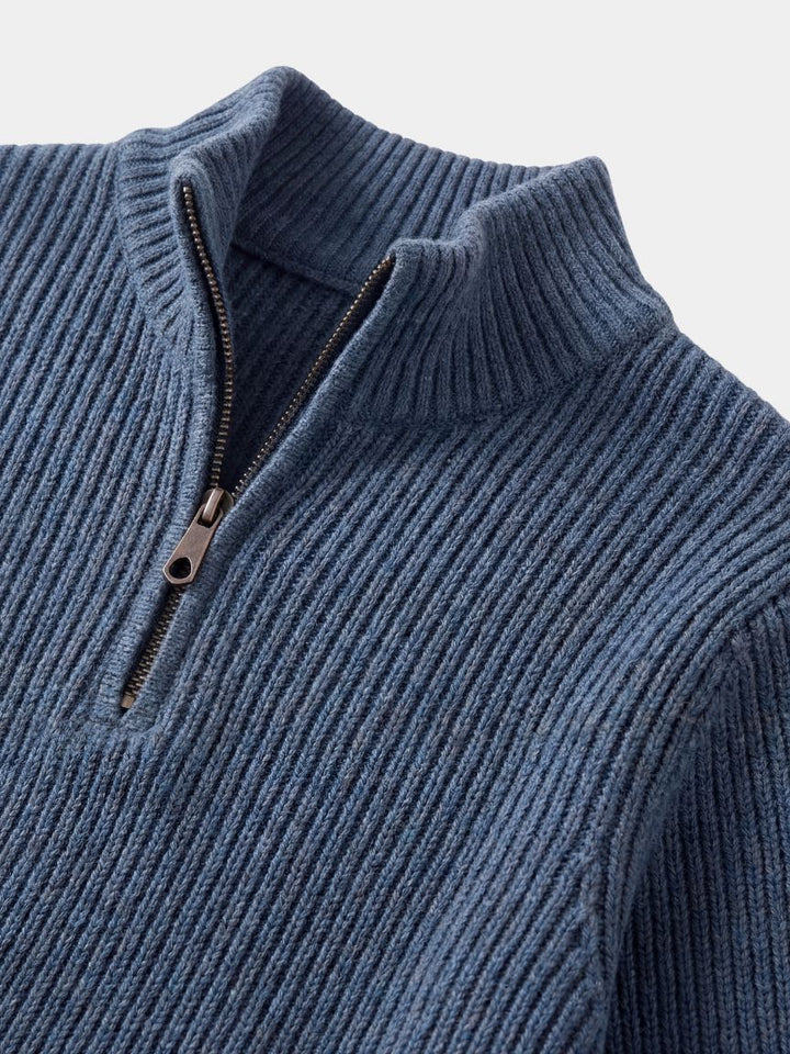 Suéter Clásico con Cuello Quarter-Zip