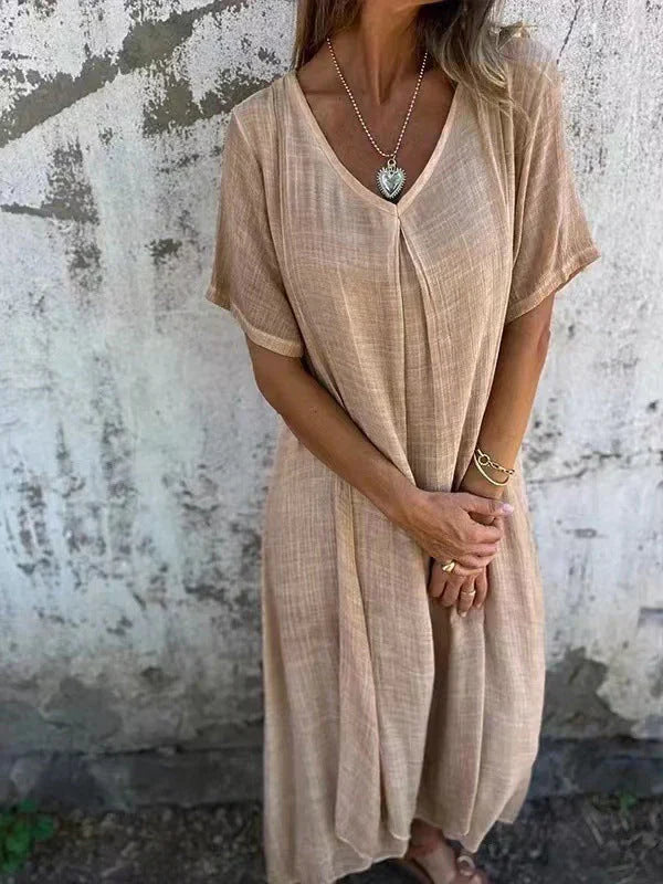 Marisol™ | Vestido Holgado con Escote en V