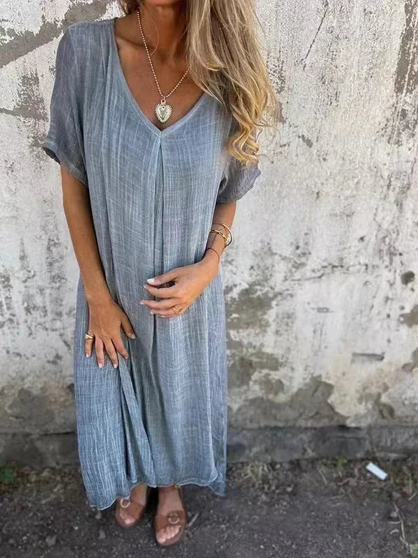 Marisol™ | Vestido Holgado con Escote en V