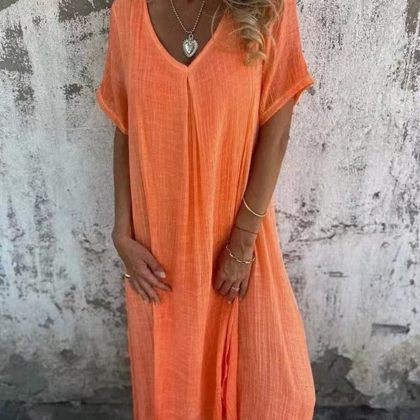 Marisol™ | Vestido Holgado con Escote en V