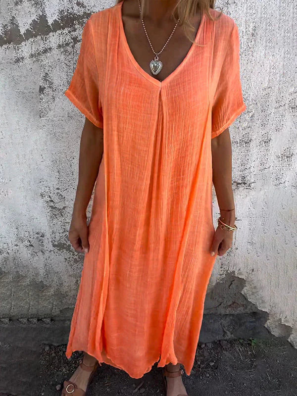 Marisol™ | Vestido Holgado con Escote en V