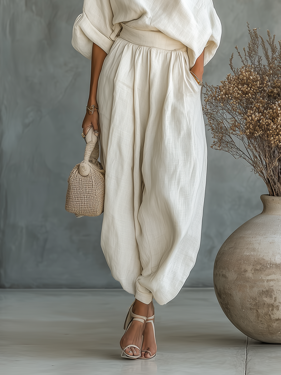 Conjunto de Lino Off-white