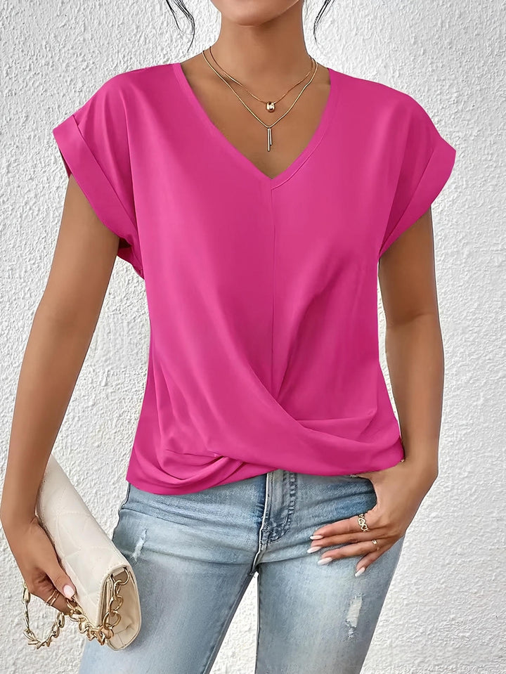 Gemma™ | Top fluido drapeado