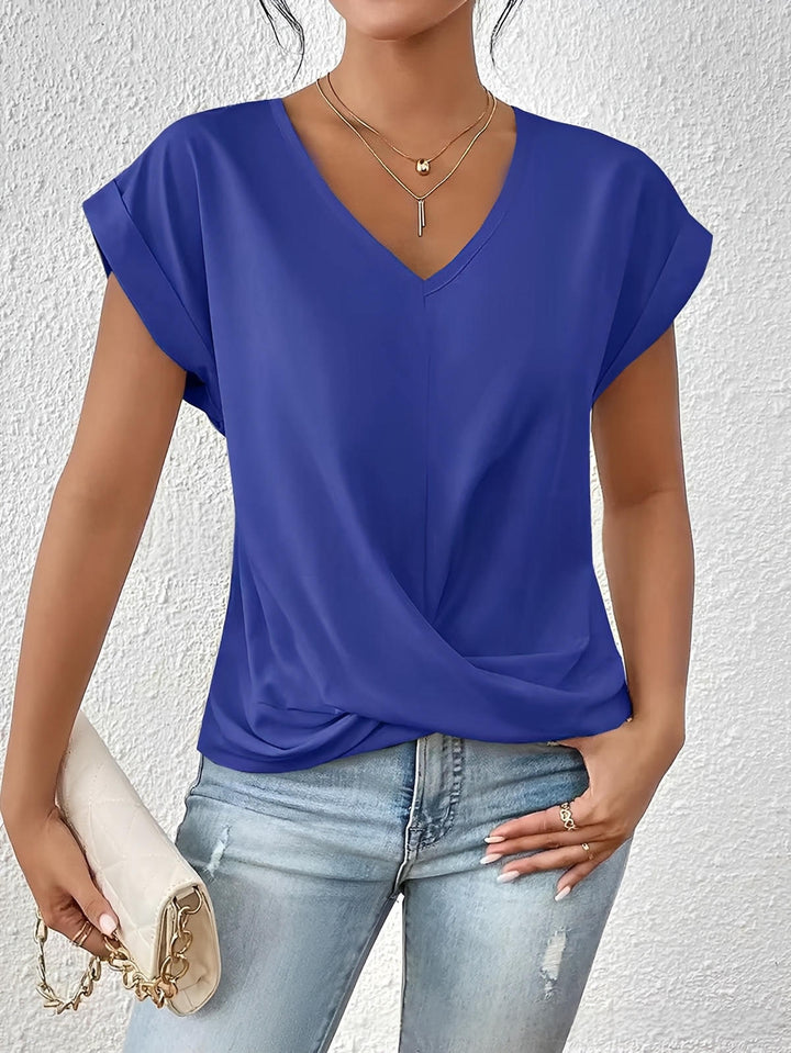 Gemma™ | Top fluido drapeado