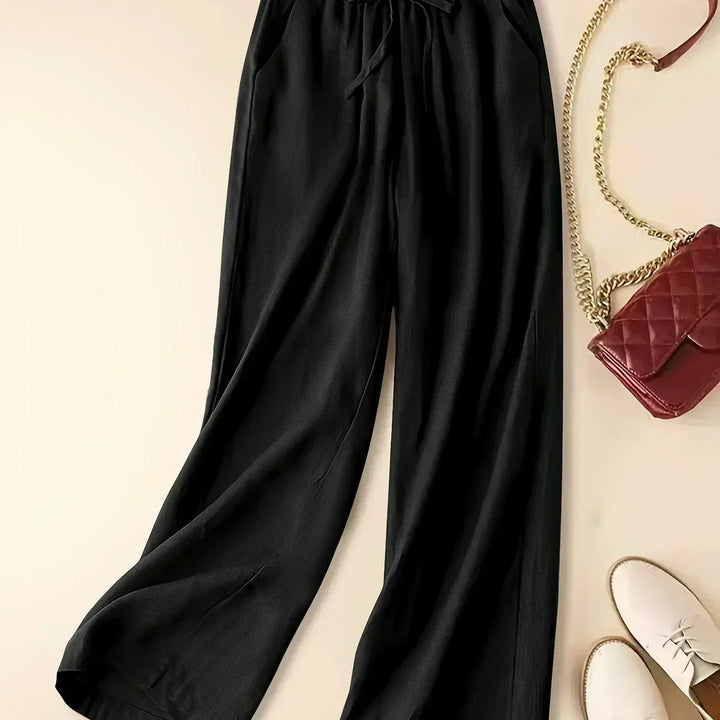 Tina - Pantalones de Lino Relax