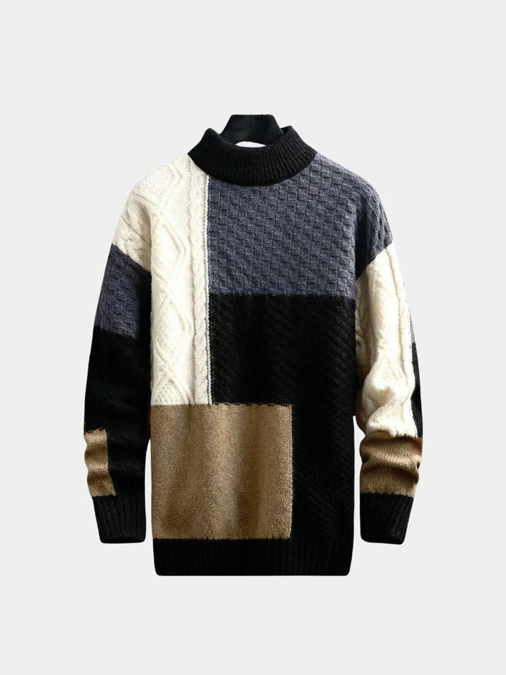 Suéter Artesanal de Punto Mosaic