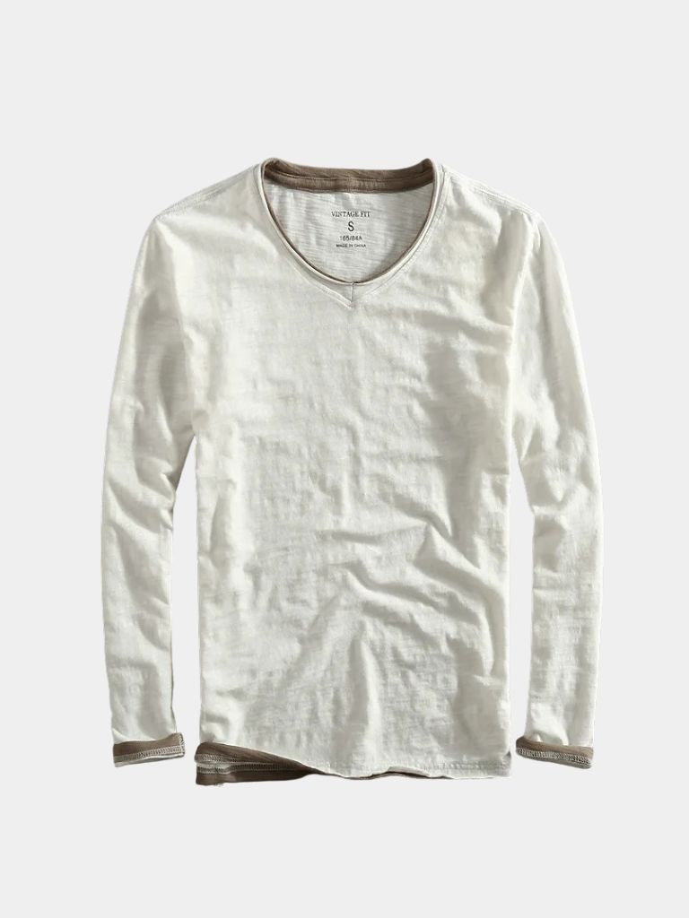 Camisa de Manga Larga Moderno Mariner