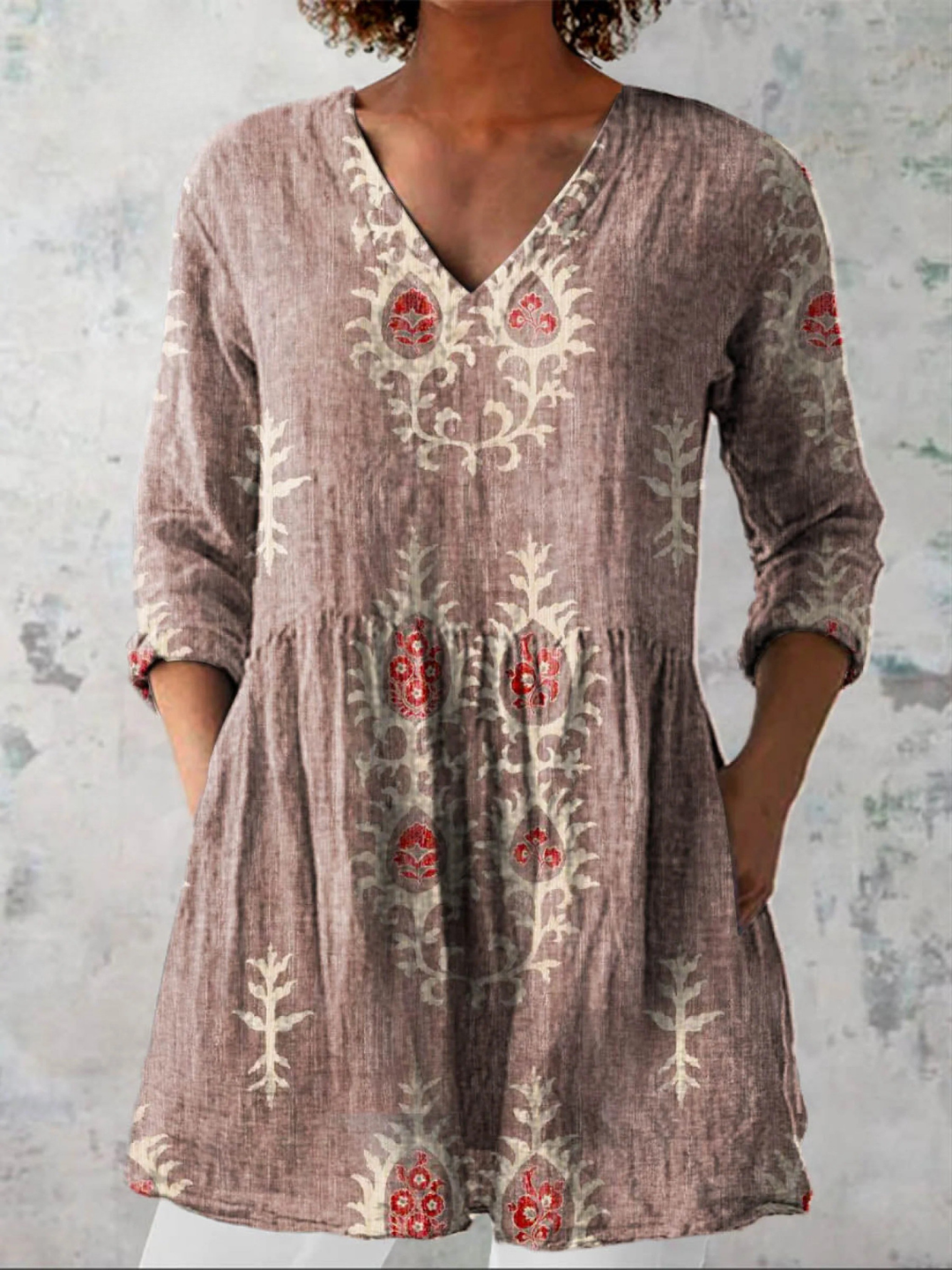 Elise | Blusa Larga con Escote en V €49,95