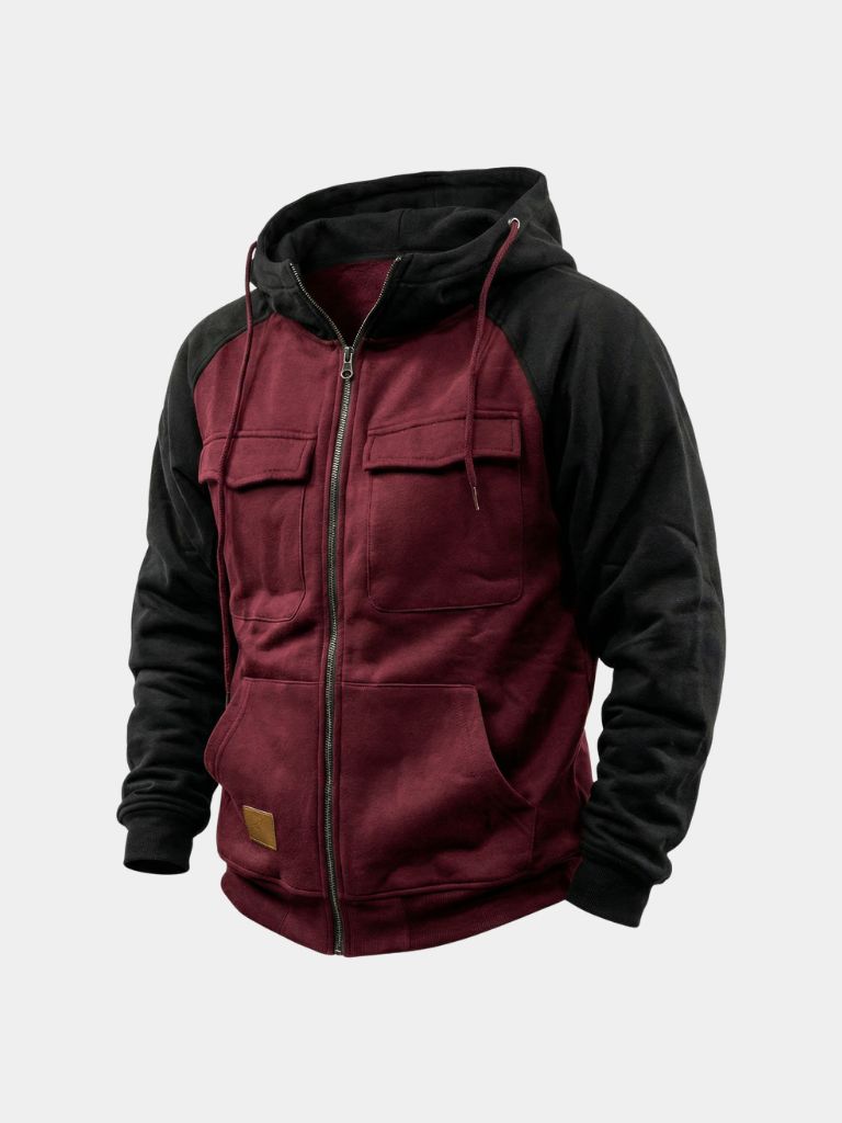 Cargo Trek Zip-Up Hoodie
