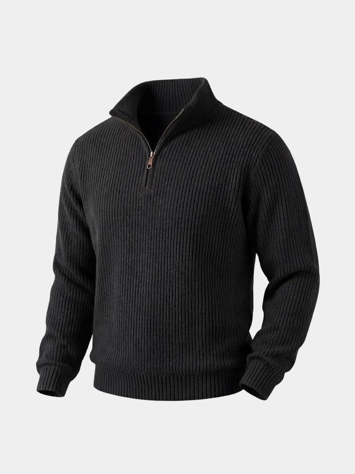 Suéter Clásico con Cuello Quarter-Zip