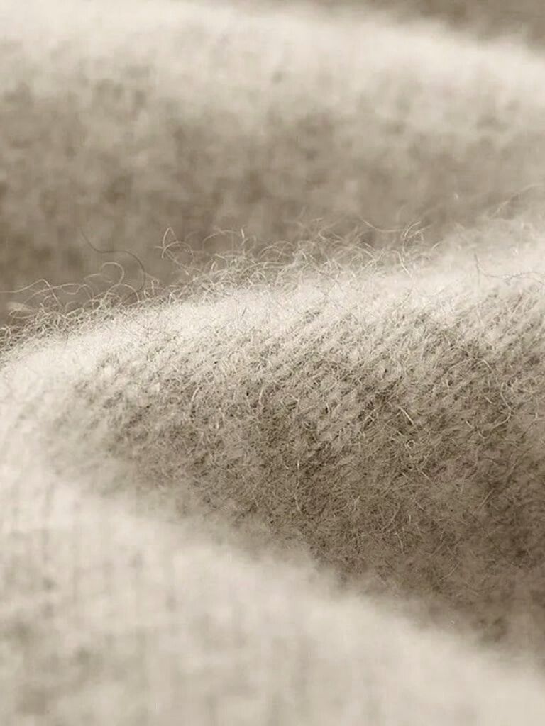Suéter de Punto 100% Lana Merino con Cuello en V