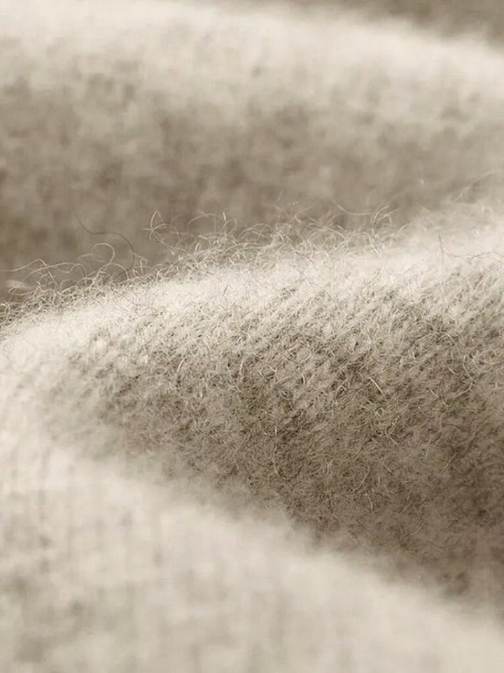 Suéter de Punto 100% Lana Merino con Cuello en V
