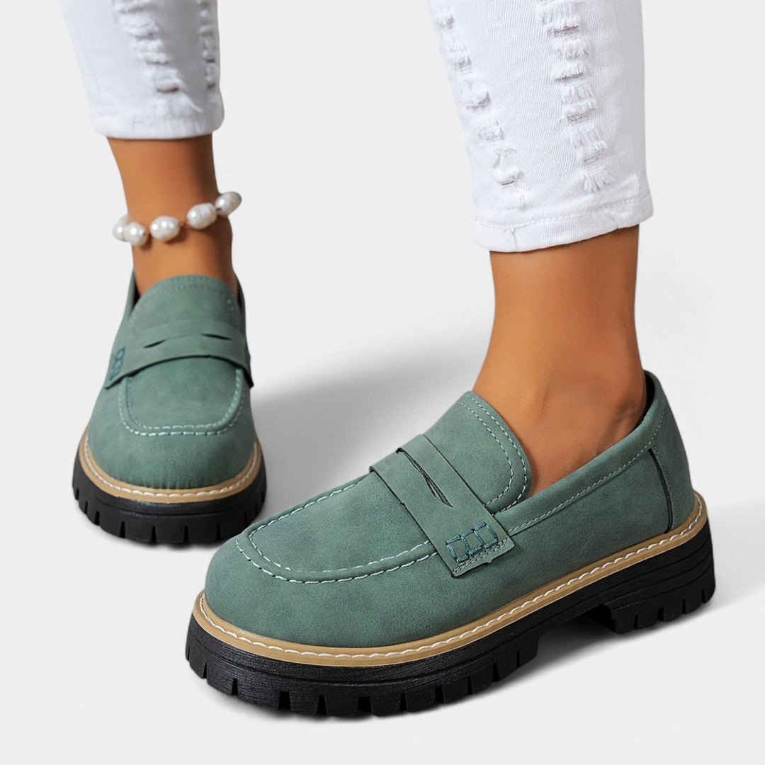 Michaela – Mocasines con tacón alto
