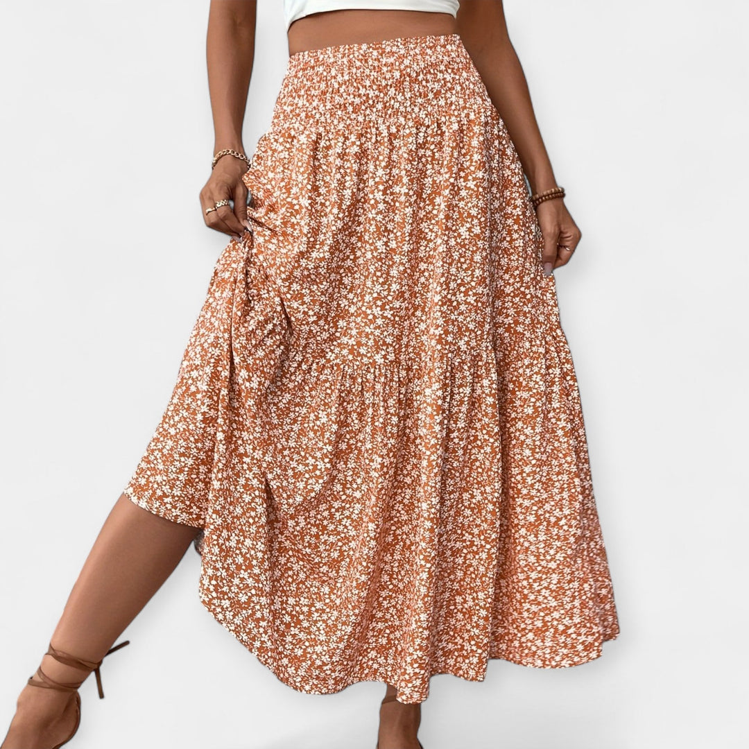 Sára - Falda con estampado floral