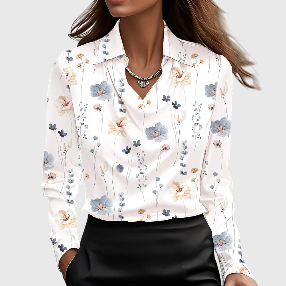Aisha™ | Blusa brillante fluida
