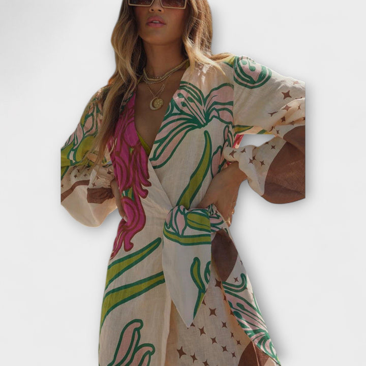 Tracey - Maxi vestido con lazo