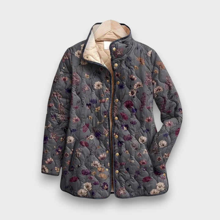 Niva - Chaqueta Vintage con Estampado Floral Retro