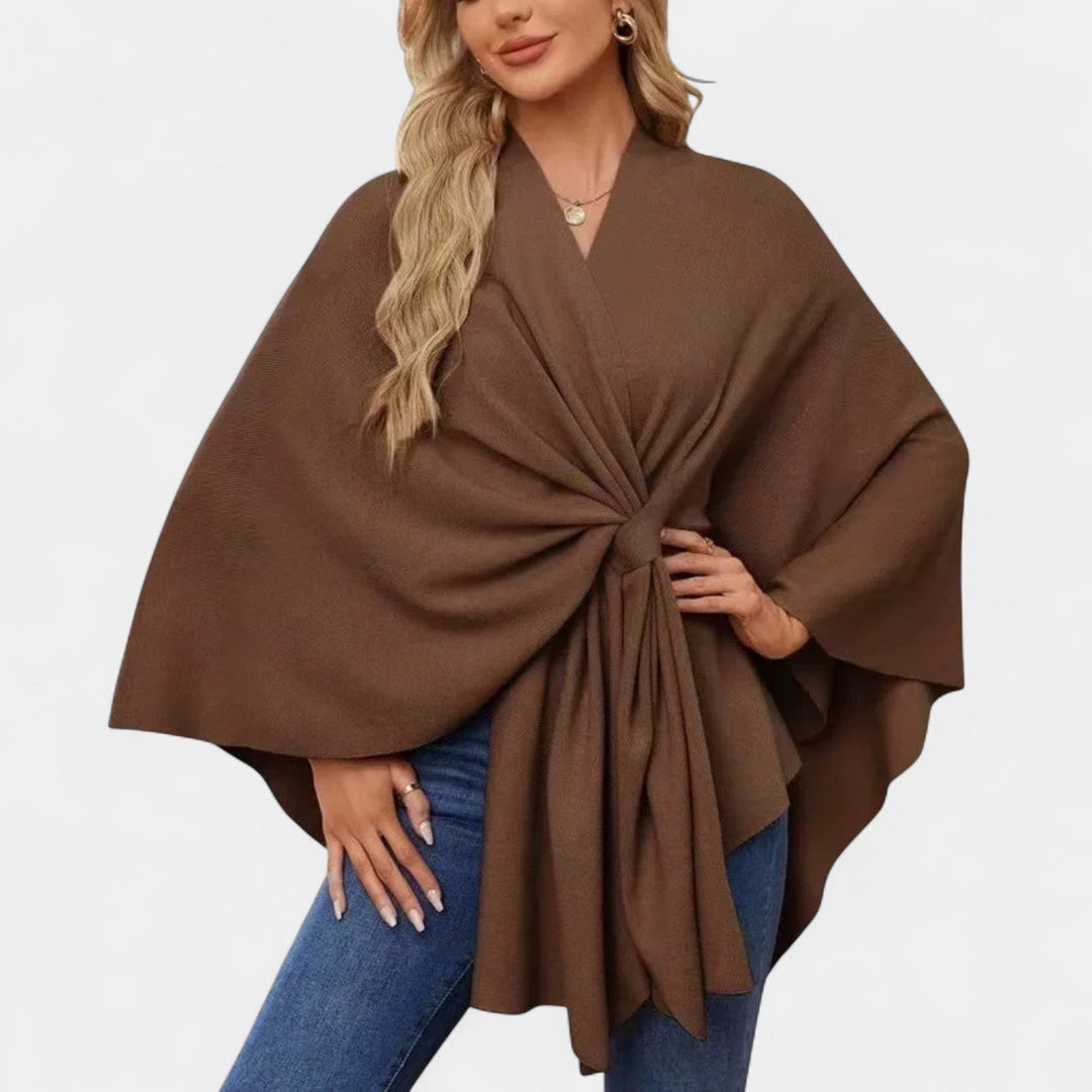 Daniela – Poncho elegante con nudo