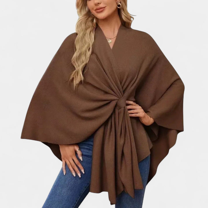 Daniela – Poncho elegante con nudo
